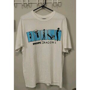XL / Imagine Dragons 2022 Night Visions Tour White T-Shirt Men's VG Cond.  (B1B)